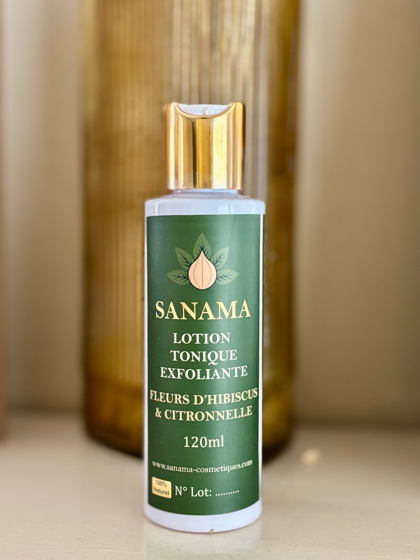 Lotion Tonique Exfoliante – Fleurs d’Hibiscus & Citronnelle