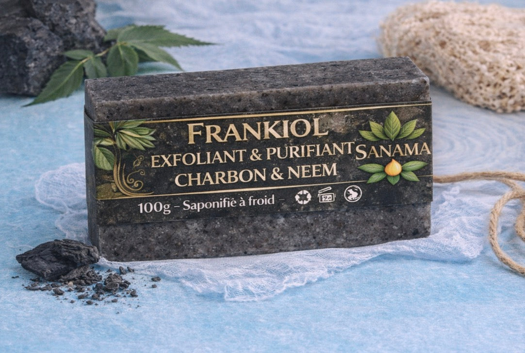 FRANKIOL : EXFOLIANT & PURIFIANT – CHARBON & NEEM